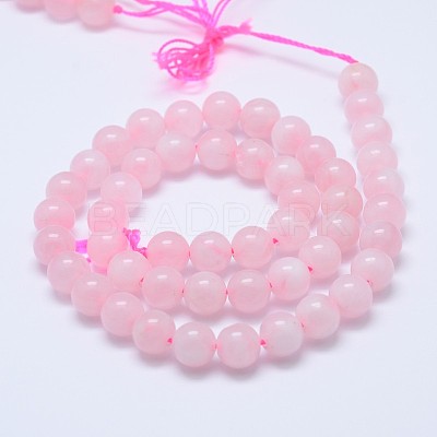 Pink Color Natural Madagascar Rose Quartz Beads Strands X-G-D655-6mm-1