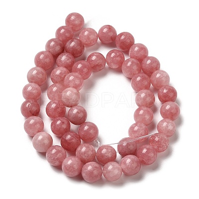 Natural Dyed White Jade Beads Strands G-M402-C03-14-1