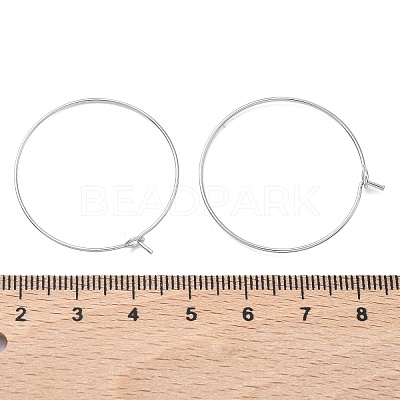 SHEGRACE Brass Hoop Earrings Findings XGR0005P-70P-1