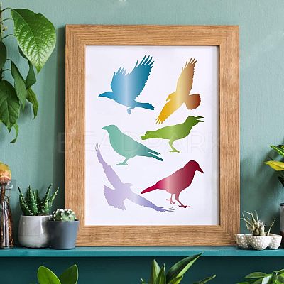 Large Plastic Reusable Drawing Painting Stencils Templates DIY-WH0202-189-1