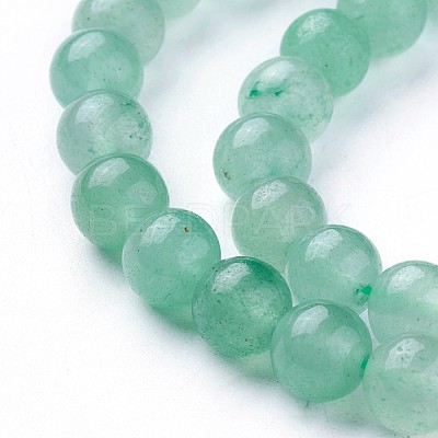 Natural Green Aventurine Beads Strands G-F629-01B-2-1
