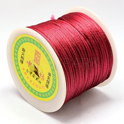 Nylon Satin Rattail Cords NWIR-R025-1.0mm-122-1