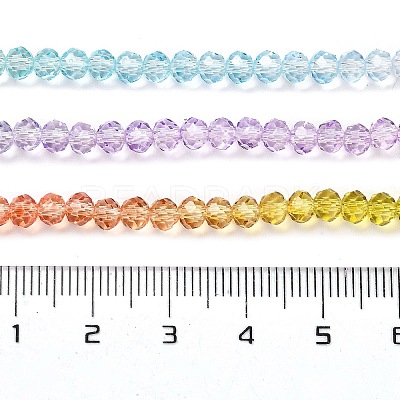 Transparent Painted Glass Beads Strands LS-DGLA-A034-T4mm-A12-1