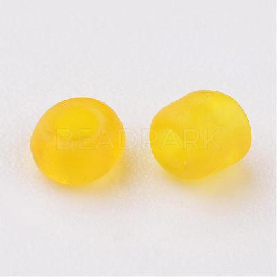 8/0 Frosted Round Glass Seed Beads X-SEED-A008-3mm-M10-1