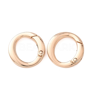 Alloy Spring Ring Clasps AL-B004-01KCG-A-1