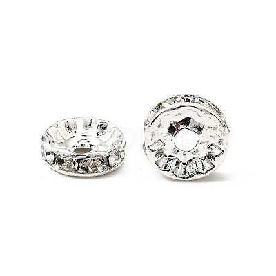 Brass Grade A Crystal Rhinestone Beads RB-A003-10MM-S-1