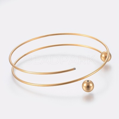 Ion Plating(IP) 304 Stainless Steel Bangles Making MAK-K019-01G-1