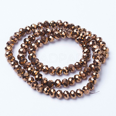 Electroplate Transparent Glass Beads Strands LS-EGLA-A034-T1mm-UA04-1
