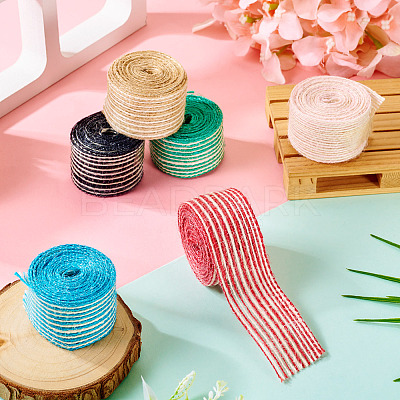 12M 6 Colors Burlap Ribbon OCOR-TA0002-50-1