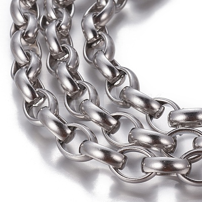 Tarnish Resistant 304 Stainless Steel Rolo Chains CHS-P007-02P-1