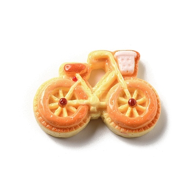 Vehicle Theme Opaque Resin Cabochons RESI-C056-03F-1