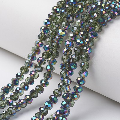 Electroplate Transparent Glass Beads Strands EGLA-A034-T2mm-Q17-1