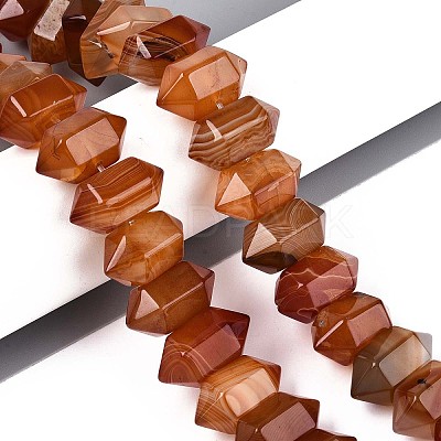Natural Red Agate Beads Strands G-T142-59-1