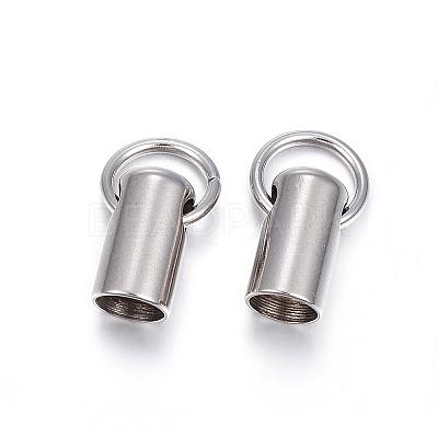 Tarnish Resistant 201 Stainless Steel Cord Ends STAS-E120-02-5mm-1