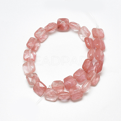 Cherry Quartz Glass Beads Strands G-S357-D01-14-1