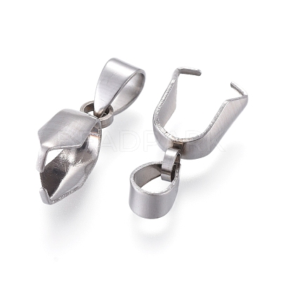 Tarnish Resistant 304 Stainless Steel Ice Pick Pinch Bails STAS-Q182-01-1