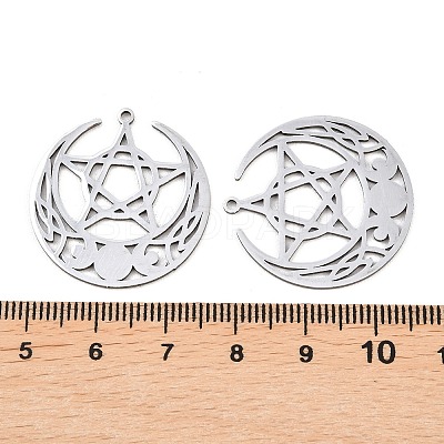 201 Stainless Steel Pendants STAS-I364-07P-1