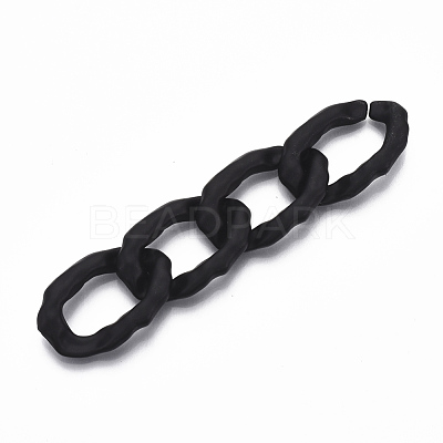 Spray Painted CCB Plastic Linking Rings CCB-R104-07-01-1