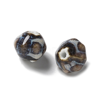 Vintage Porcelain Pumpkin Beads PORC-L080-A14-1
