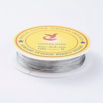 Round Copper Jewelry Wire CWIR-S002-0.3mm-01-1