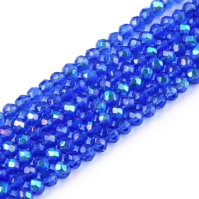 Electroplate Glass Beads Strands LS-EGLA-A044-T2mm-L31-1