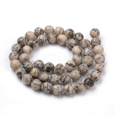 Natural Feldspar Beads Strands X-G-S259-26-10mm-1