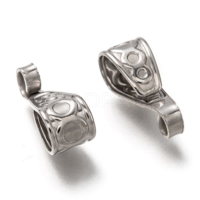 Non-Tarnish 304 Stainless Steel Snap on Bails X-STAS-P263-02P-1