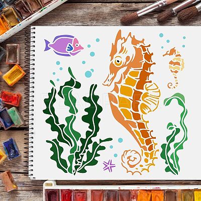 Plastic Reusable Drawing Painting Stencils Templates DIY-WH0172-495-1