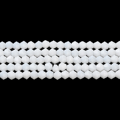 Opaque Solid Color Imitation Jade Glass Beads Strands EGLA-A039-P4mm-D15-1