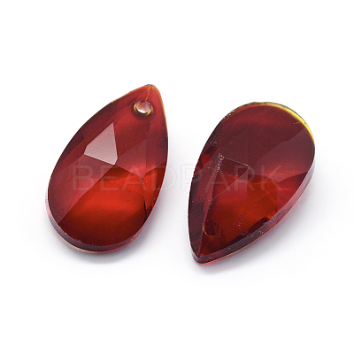 Faceted Glass Pendants GLAA-F069-S-A03-1