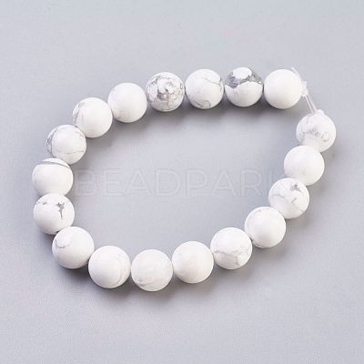 Natural Howlite Beads Strands X-TURQ-G091-10mm-1