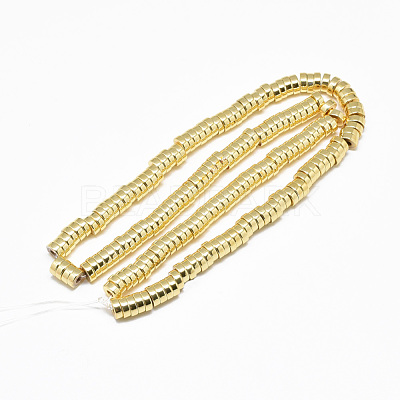 Electroplate Non-magnetic Synthetic Hematite Beads Strands G-Q465-37G-1