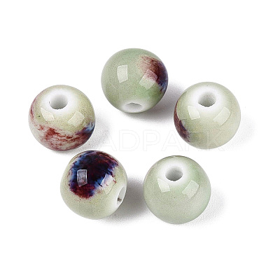 Vintage Handmade Porcelain Beads PORC-Q006-13A-22-1