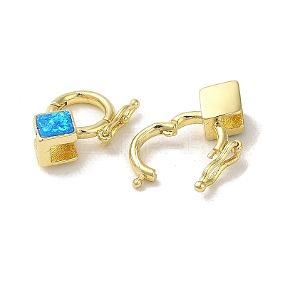 Rack Plating Brass Twister Clasps KK-P268-03E-G-1