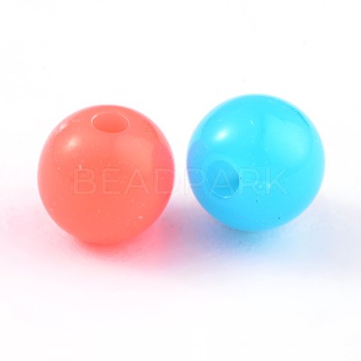 Fluorescent Acrylic Beads MACR-R517-6mm-M-1