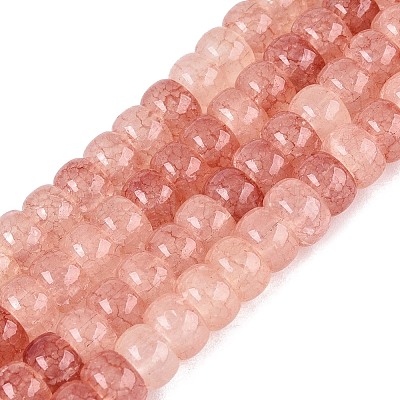 Ombre Effect Dyed Glass Beads Strands GLAA-Q106-05A-A09-1