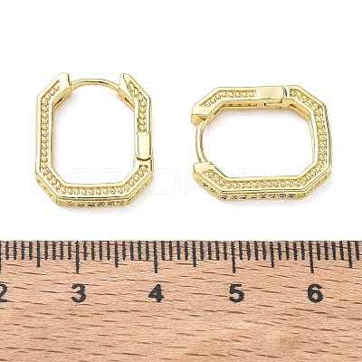 Brass Micro Pave Cubic Zirconia Hoop Earrings KK-CBA98BA-12G-1