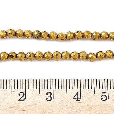 Electroplate Synthetic Non-magnetic Hematite Beads Strands G-A263-B01-03-1