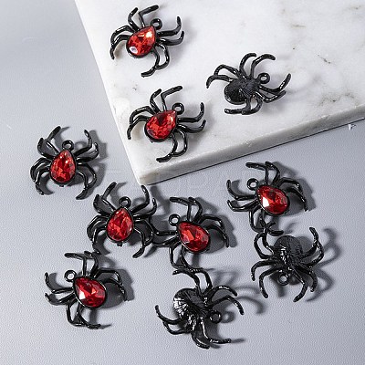Halloween Alloy Rhinestone Pendants PW-WG39EB4-01-1