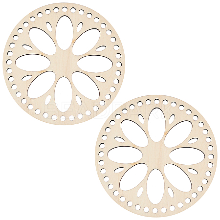 Wooden Basket Bottoms AJEW-WH0126-08A-1