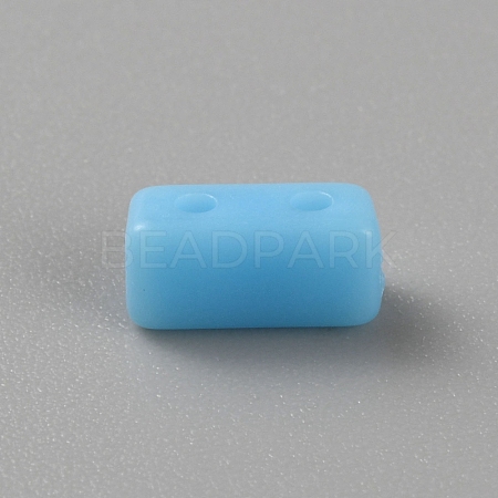 Opaque Acrylic Beads SACR-WH0011-10E-1