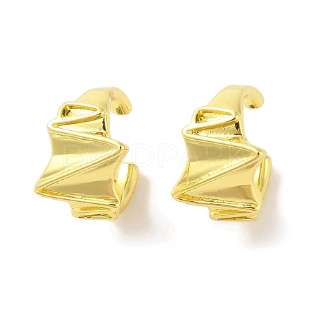 Brass Cuff Earrings for Women EJEW-I305-56G-1