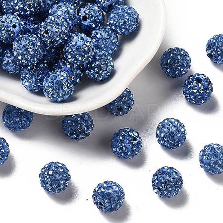 Pave Disco Ball Beads X-RB-A130-10mm-20-1
