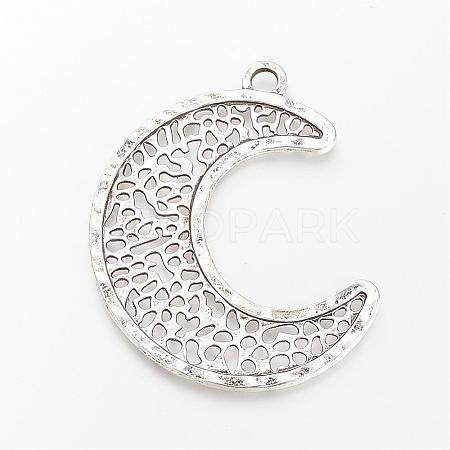 Tibetan Style Alloy Pendants TIBE-S303-34AS-RS-1