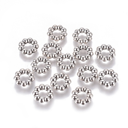 Tibetan Style Alloy Spacer Beads TIBE-518-AS-FF-1