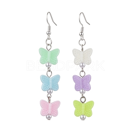 Acrylic Dangle Earrings EJEW-JE05751-02-1