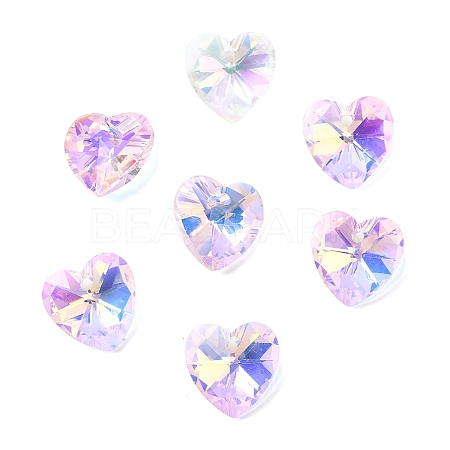 Faceted Glass Charms RGLA-L026-B17-1