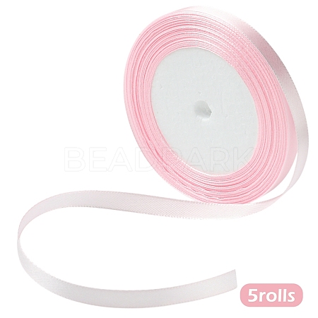 5 Roll Single Face Satin Ribbon SRIB-YW0001-03F-1