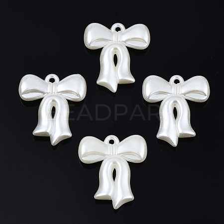 Acrylic Imitation Pearl Pendants OACR-N134-011-1