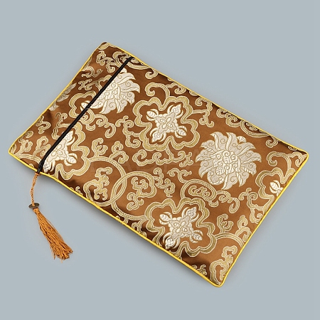 Floral Print Cloth Scriptures Storage Zipper Pouches PW-WG86002-05-1